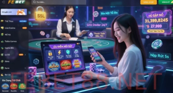 Casino trực tuyến Febet: Trải nghiêm online chơi như thực tế 2 casino Febet